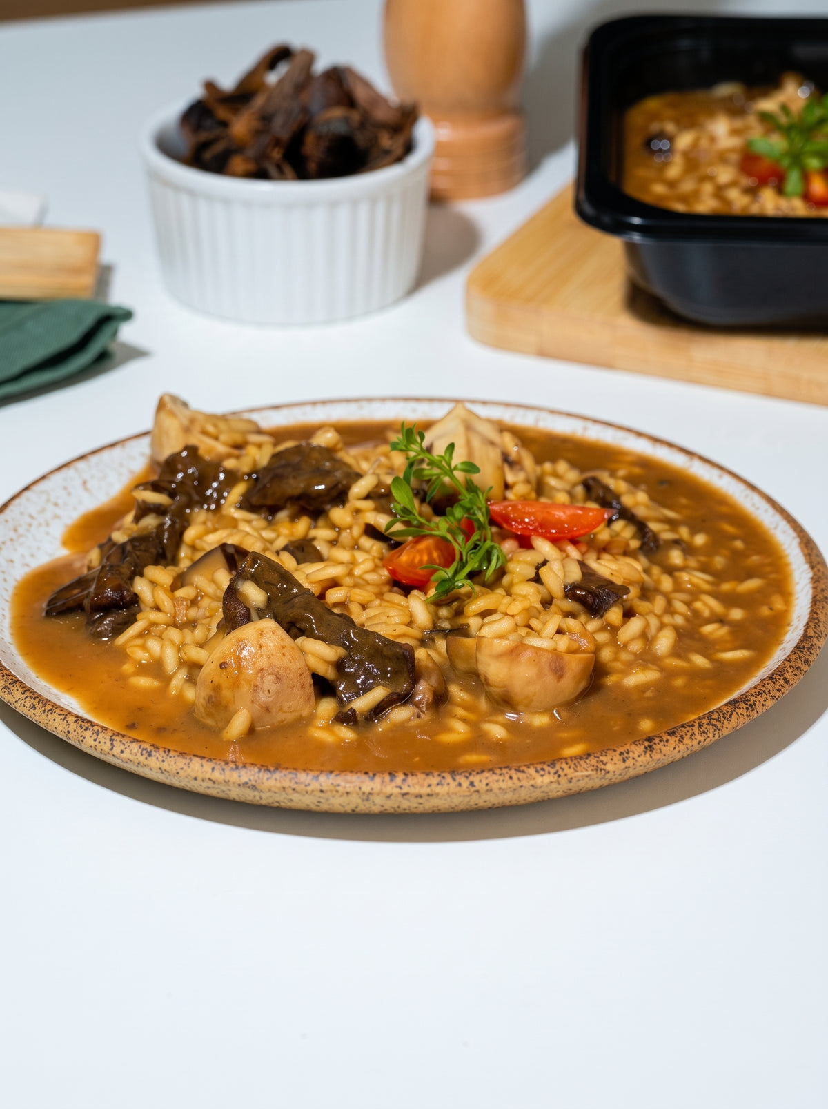 Risoto de cogumelos