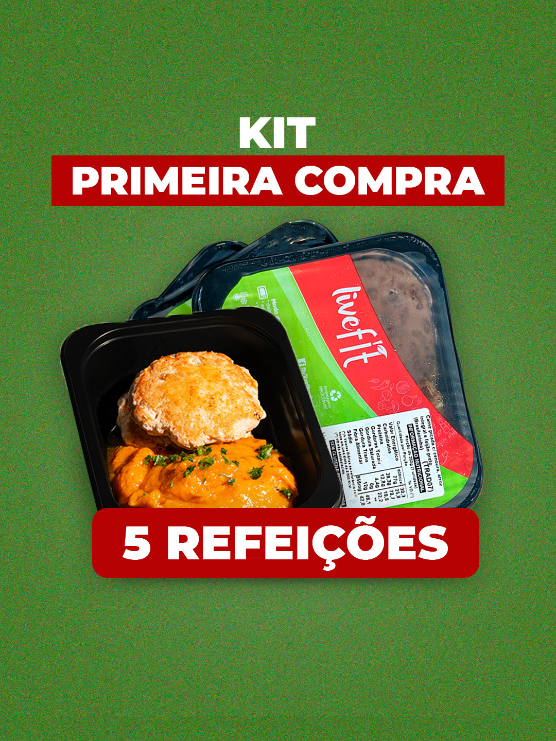 Kit Primeira Compra (5 Marmitas)